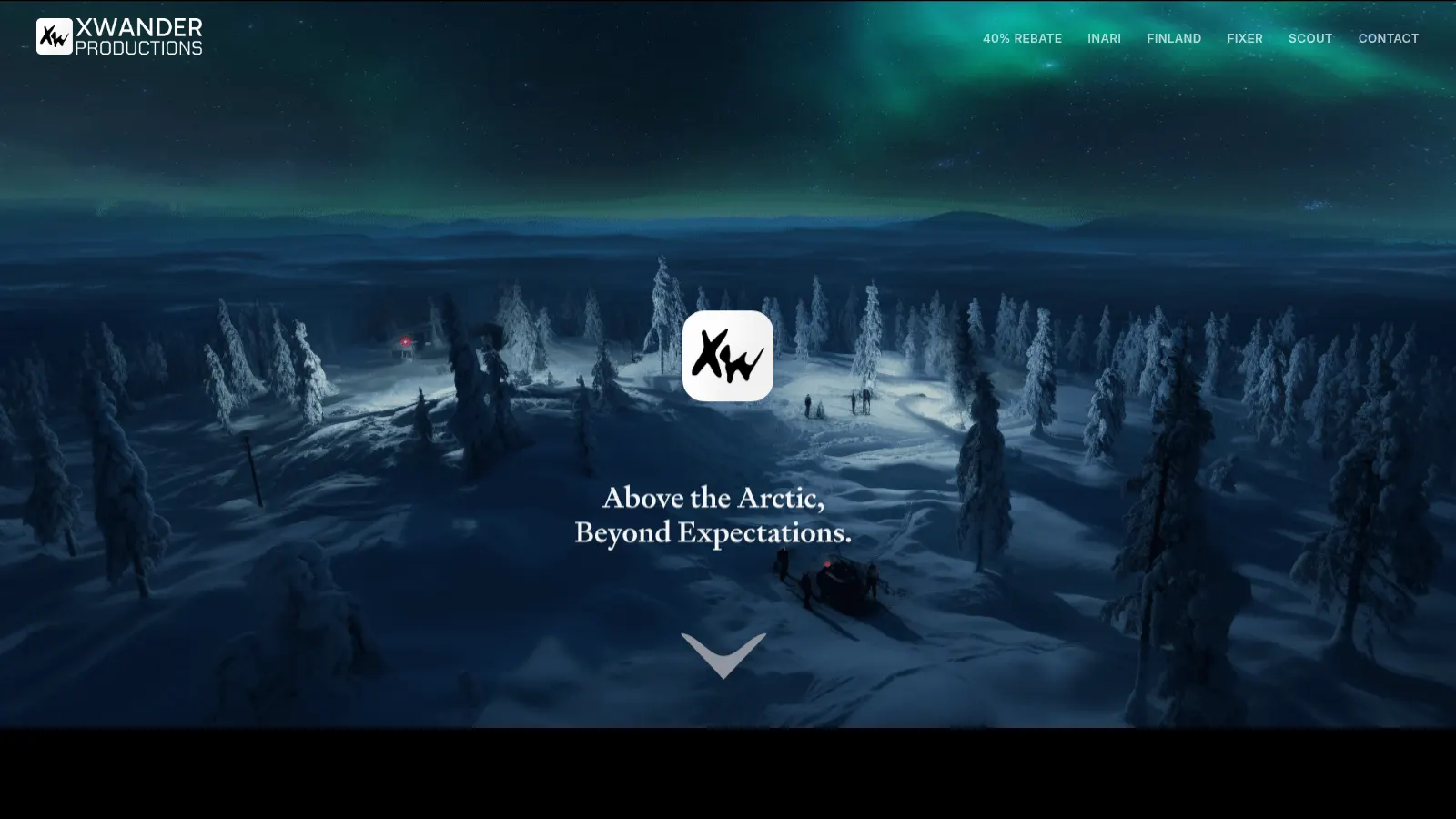Xwander Productions homepage — film production services in Finnish Lapland