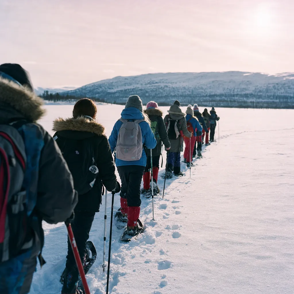 school winter scene